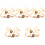 5 Sets Werden Mama Papa Sash Gürtel Corsage Pin Armbinde 3