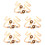 5 Sets Werden Mama Papa Sash Gürtel Corsage Pin Armbinde 6