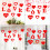 22 Valentinstag Hängendes Herz (Rot) 5