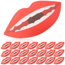 500 Stk. Lutscher Papierkarten Lippenform Für Süßigkeiten