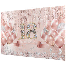 2Stk Happy 18 Hintergrund Party Zubehör