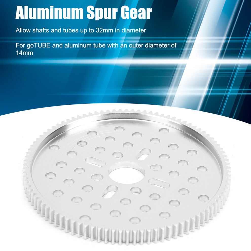 Aluminum Spur Gear 96 Tooth Mod 0.8 14Mm Center Hole Hardware 7611359977313