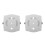 2 Sets Aluminiumlegierung Überwachungshalterung Weiß 6
