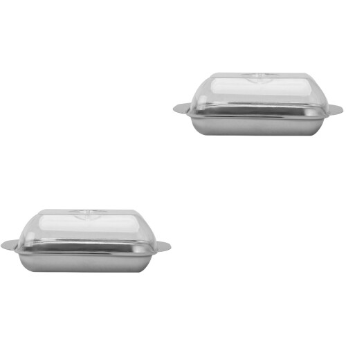 2 Unidades Acero Inoxidable Para Con 2