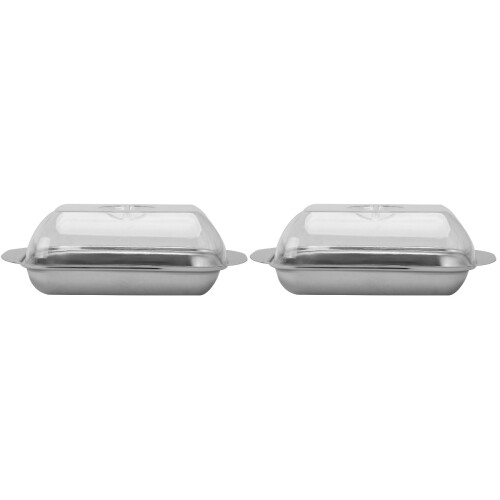 2 Unidades Acero Inoxidable Para Con 1