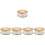 5Rolls White Decorative Gauze Ribbon for Craft Gift Box Packaging 5