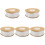 5Rolls White Decorative Gauze Ribbon for Craft Gift Box Packaging 2