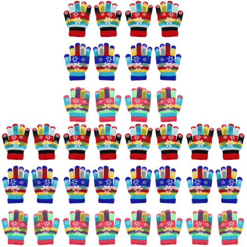 18 Paar Kinder Langfingerhandschuhe Winter Stulpen 1