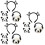 12 Panda Stirnband Haarspange Haaraccessoires 7