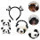 12 Panda Stirnband Haarspange Haaraccessoires 10