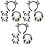 12 Panda Stirnband Haarspange Haaraccessoires 3