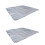 2Pcs Durable Silver Picnic Blanket Foldable Moistureproof Outdoor Mat 5