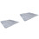 2Pcs Durable Silver Picnic Blanket Foldable Moistureproof Outdoor Mat 4