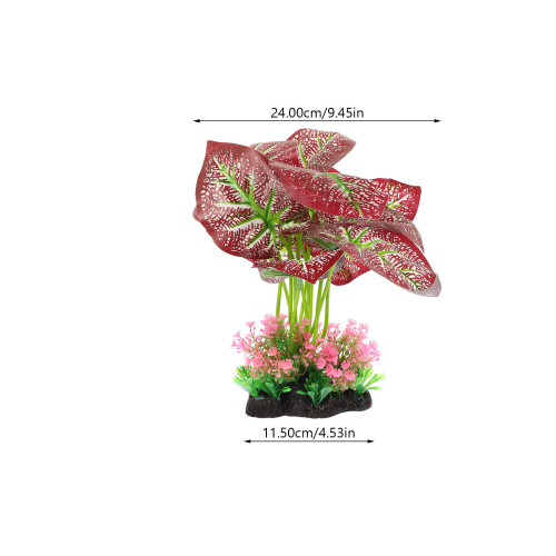Planta Artificial De Plástico Para Acuario Y De Peces 2