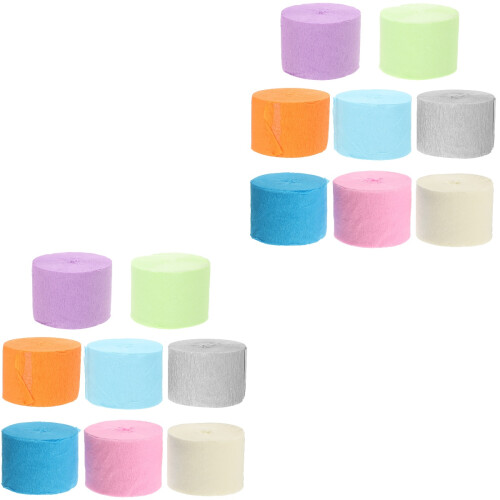 16 Papel Crepé Pastel Decorativa Boda 2
