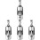 4Pcs Colgante , Accesorio Para Mujer Y 2