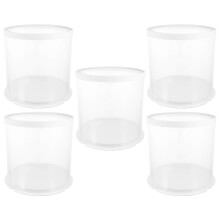 5 Unidades Cajas Para Pasteles Redondas Con