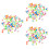 300 Unidades Decorativas Resplandecientes Para 6