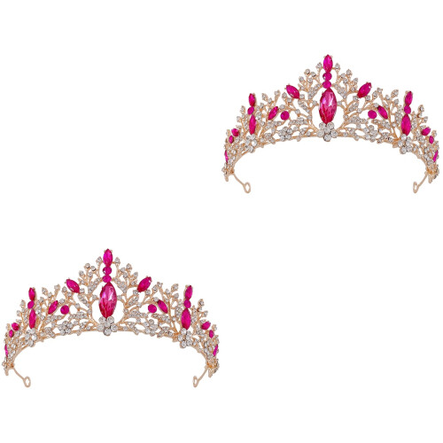 2 Unidades Cumpleaños Con Diamantes Imitación Para 2