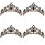 4 Unidades Con Diamantes Imitación Para 7
