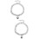 2 Unidades Collar Aleación Aluminio Ajustable Con Para 9