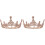 2 Unidades Tiara Vintage Mujer Cristal 3