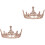 2 Unidades Tiara Vintage Mujer Cristal 4