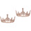 2 Unidades Tiara Vintage Mujer Cristal 5
