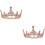 2 Unidades Tiara Vintage Mujer Cristal 7