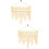 2 Piezas Carta Cumpleaños Madera Decoración Diy 8