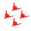 4Pièces Figurines Grues En Rouge Pour Décoration 7