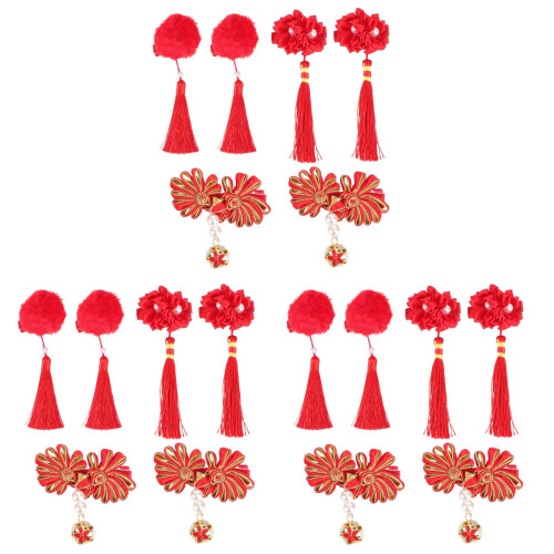 3 Ensembles 6 Pièces Pinces À Pompon Enfants Filles 2