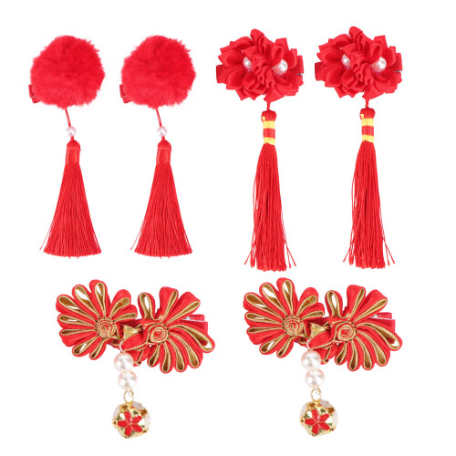 3 Ensembles 6 Pièces Pinces À Pompon Enfants Filles 1