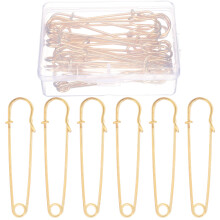 10Pcs Retro Style Stainless Steel Safety Pins for DIY Sewing and Decor