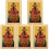 5 Pièces Carte Dragon Année Protection Chinoise 4
