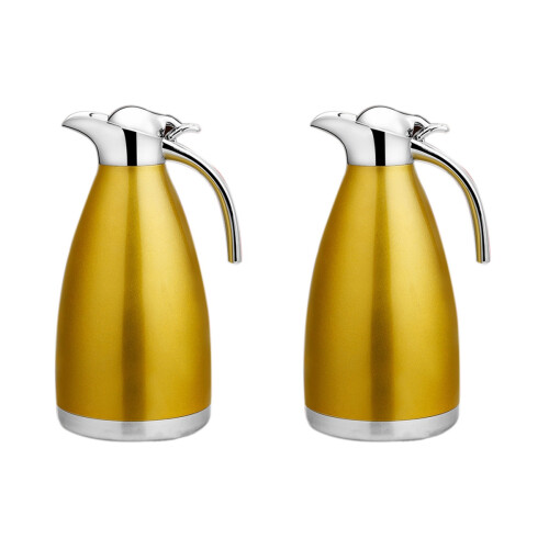 2 Pièces Gourde Acier Inoxydable 1,5 L Double Couche 1