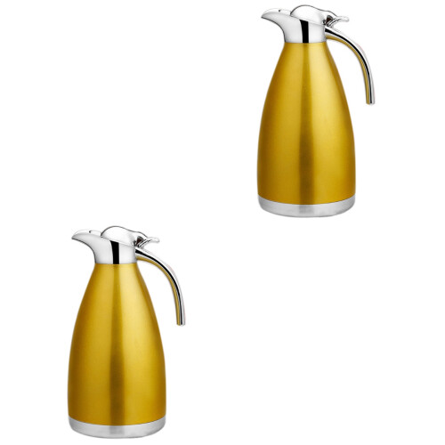 2 Pièces Gourde Acier Inoxydable 1,5 L Double Couche 2
