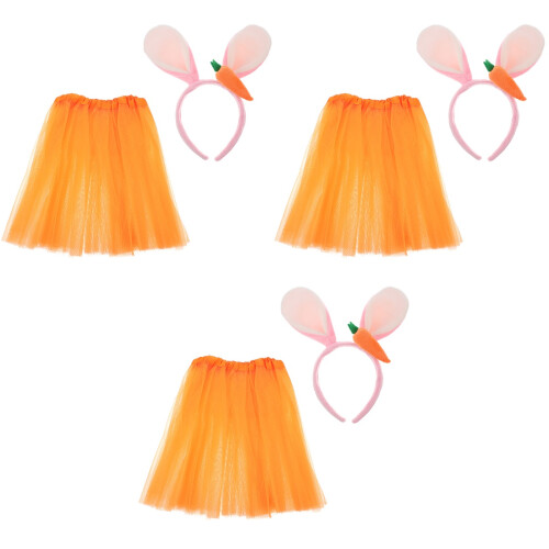 3 Ensembles Robe De Pâques -Tête Et Jupe 2