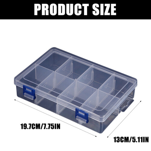 Boîte de rangement d'outils en plastique Transparent, 2