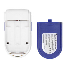 Fingertip Pulse Oximeter with LED Display, Blood Oxygen & Heart Rate Monitor, ABS, 43g