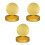 15 Pièces Plateaux 25,4 Cm Pour Gâteau Cupcake Mousse Dorés 8