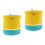 2Pcs Lidded Cotton Rope Basket With Watermelon Design 6