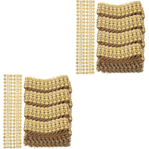 8 Pcs Cuttable Bead Trim For Costume And Craft Decor 2