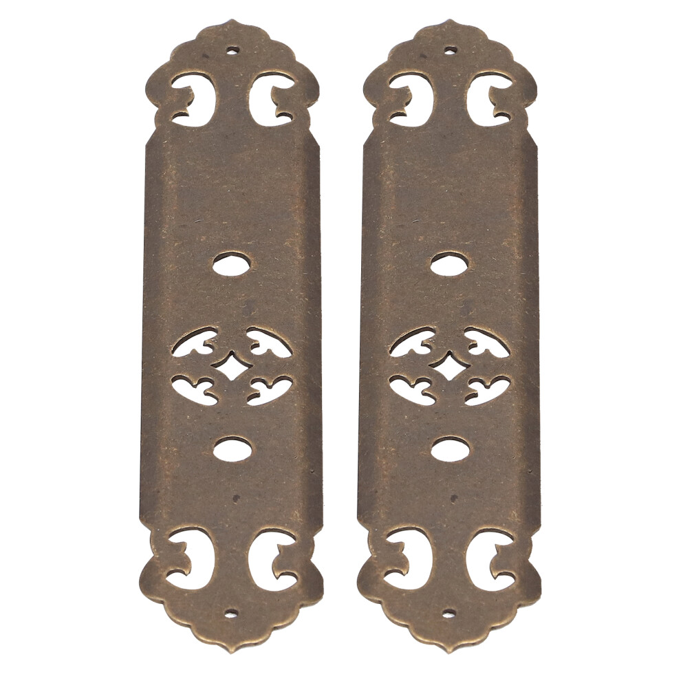 Vintage Chinese Style Door Handle Retro Straight Bar Hollow Drawer Fittings 9321359980029