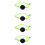 4 Collare Per Regolabile Riflettente Con 8