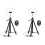 2 Set Luce Anulare con Treppiede e Telecomando 2