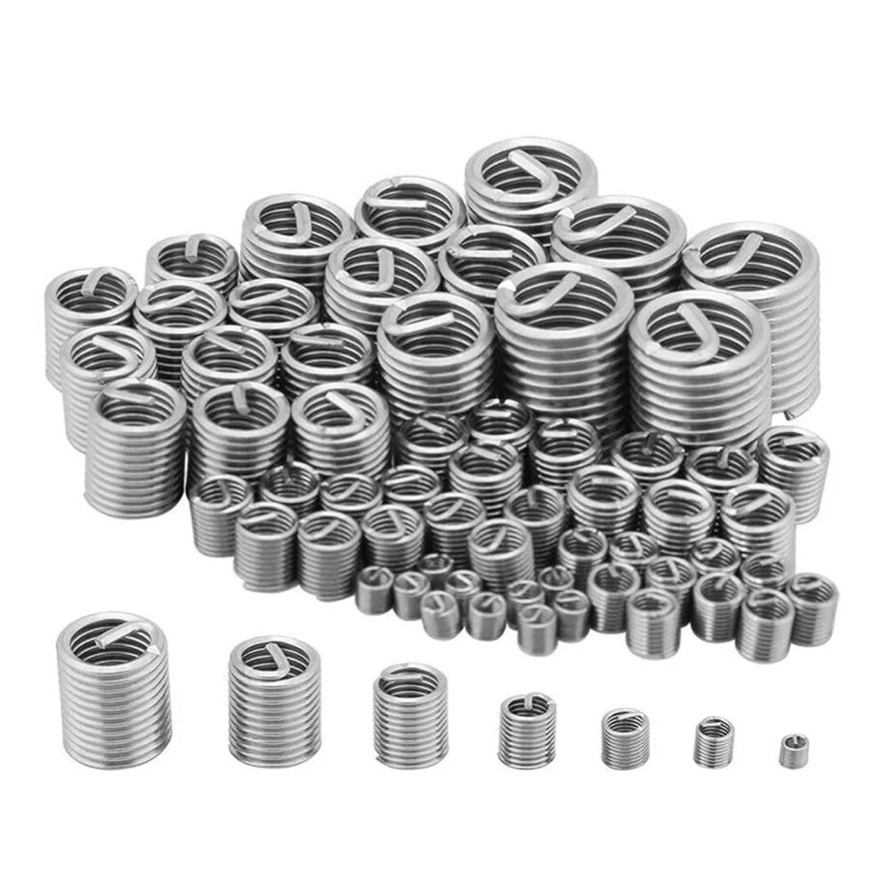 60Piece Steel Wire Thread Inserts Helical Coil Threaded Sleeve 7755000228529