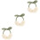 3 Pezzi Cuffie Morbide Spesse Per 5