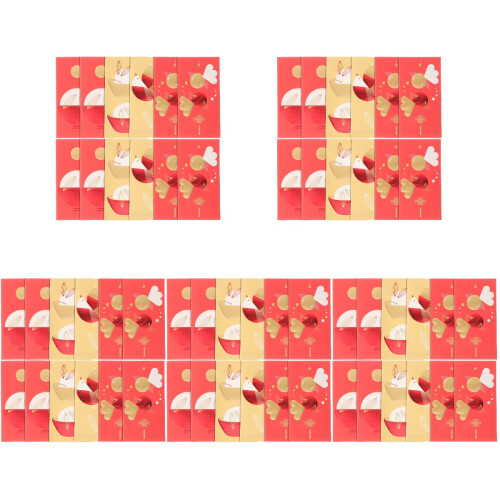 60 Pezzi Buste Rosse Per L'Anno Hong Bao 1