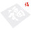 2 Pezzi Fu Word Stencil Per Pittura Su Muro Capodanno 11